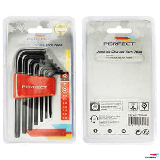 Kit Ferramenta Jogo Chave Torque 7Pcs - Perfect - FTR0402 - (1)