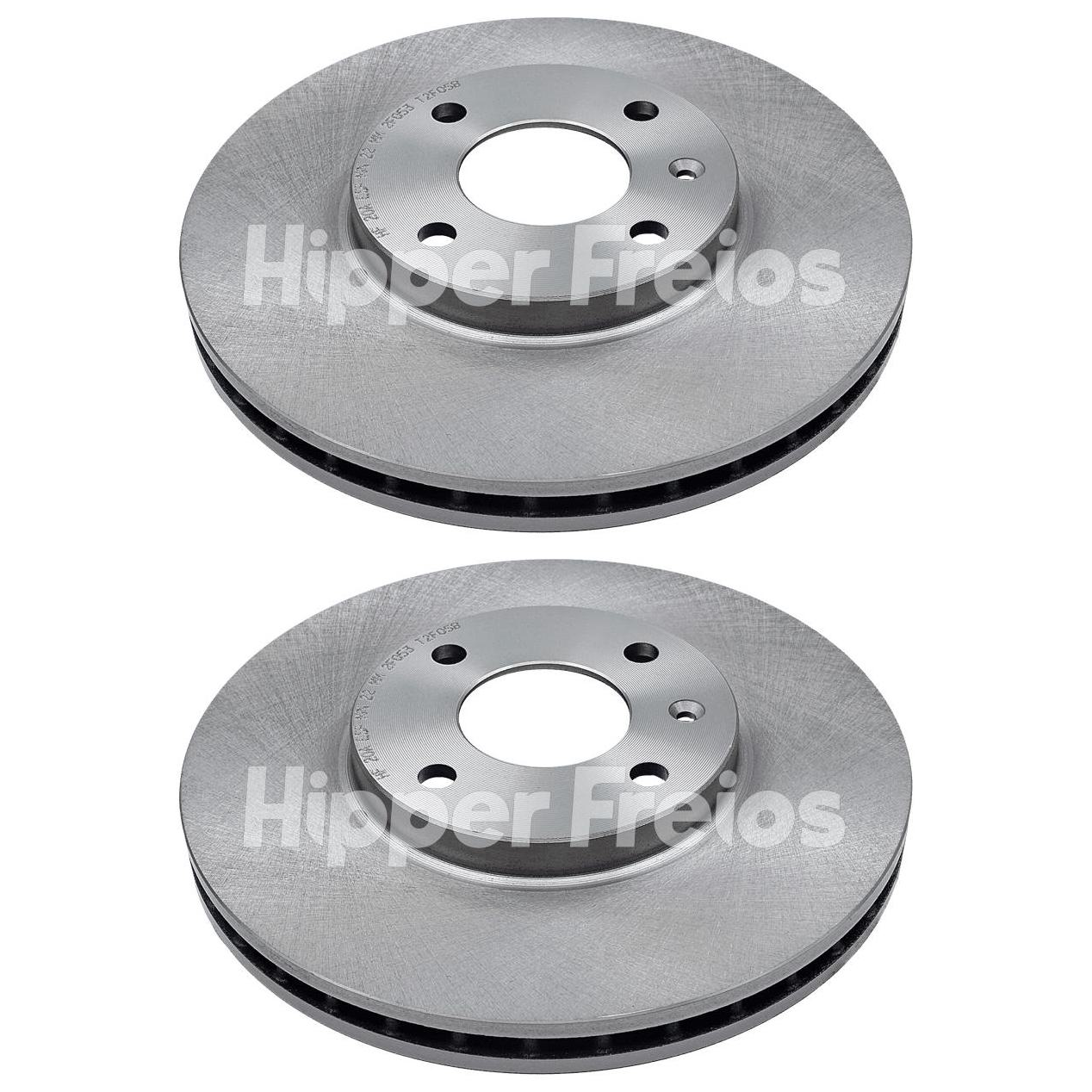 Par de Discos de Freio Dianteiro Ventilado - Hipper Freios - HF 20A - (1)