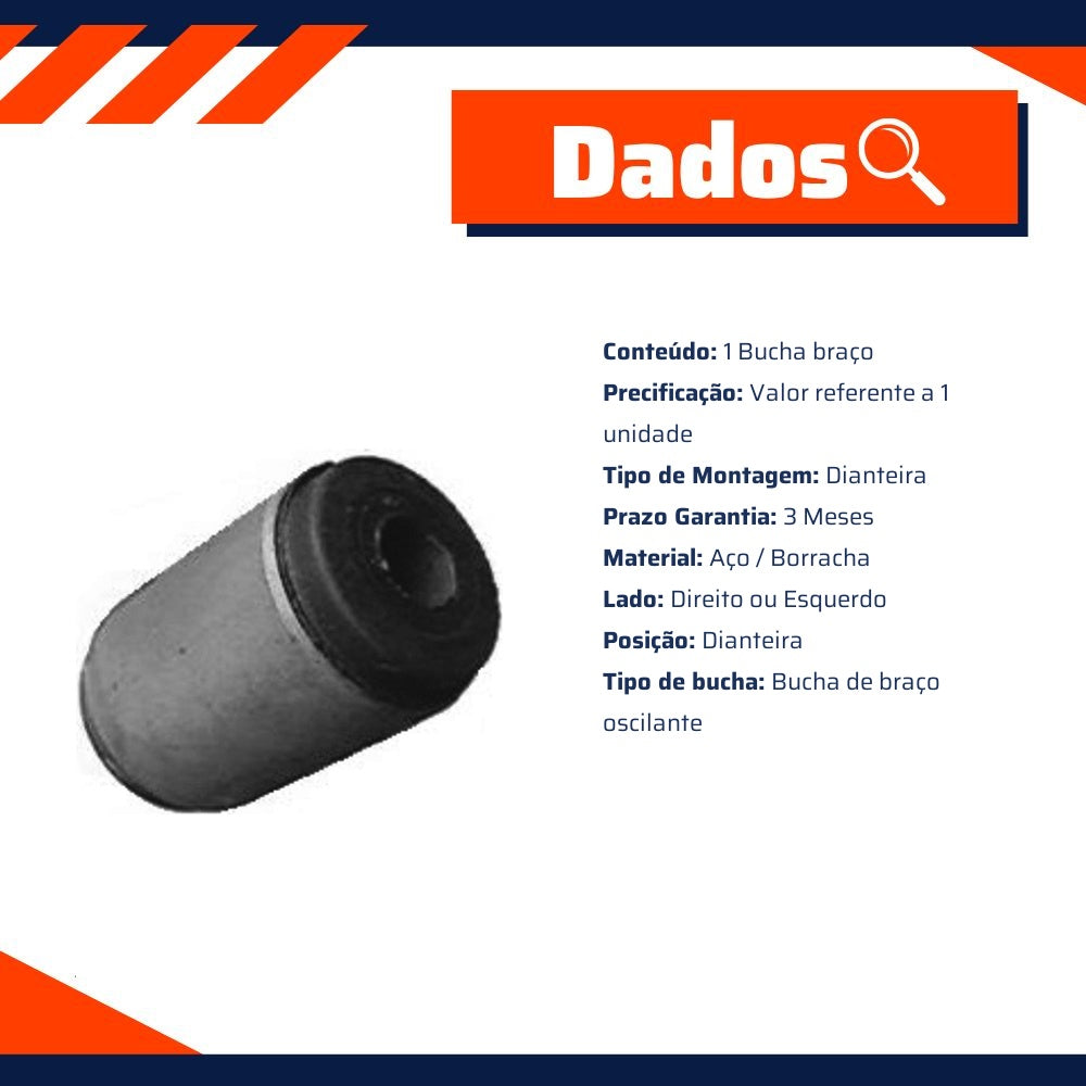 Bucha Braço Dianteiro Direito Ou Esquerdo - Cofap - BUC03102 - (2)
