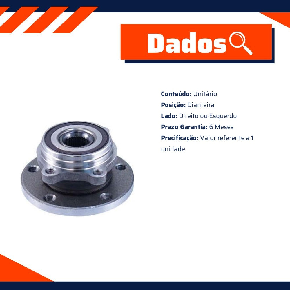 Cubo de Roda Dianteiro Direito ou Esquerdo - Cofap - CRC01046 - (2)