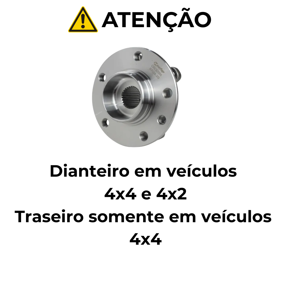 Cubo de Roda Traseiro Direito ou Esquerdo 4 Furos com Rolamento - Cofap - CRC52000 - (5)