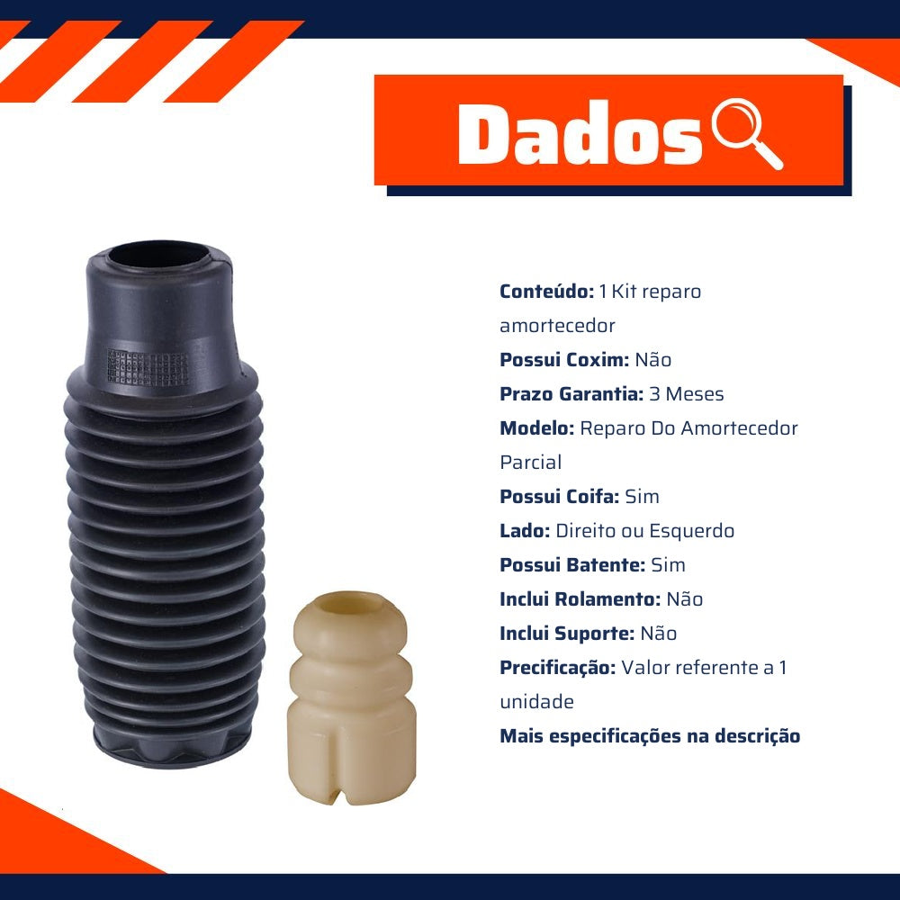 Kit Reparo Amortecedor Dianteiro Direito Ou Esquerdo Com Batente Com Coifa - Cofap - KSC17114S - (2)