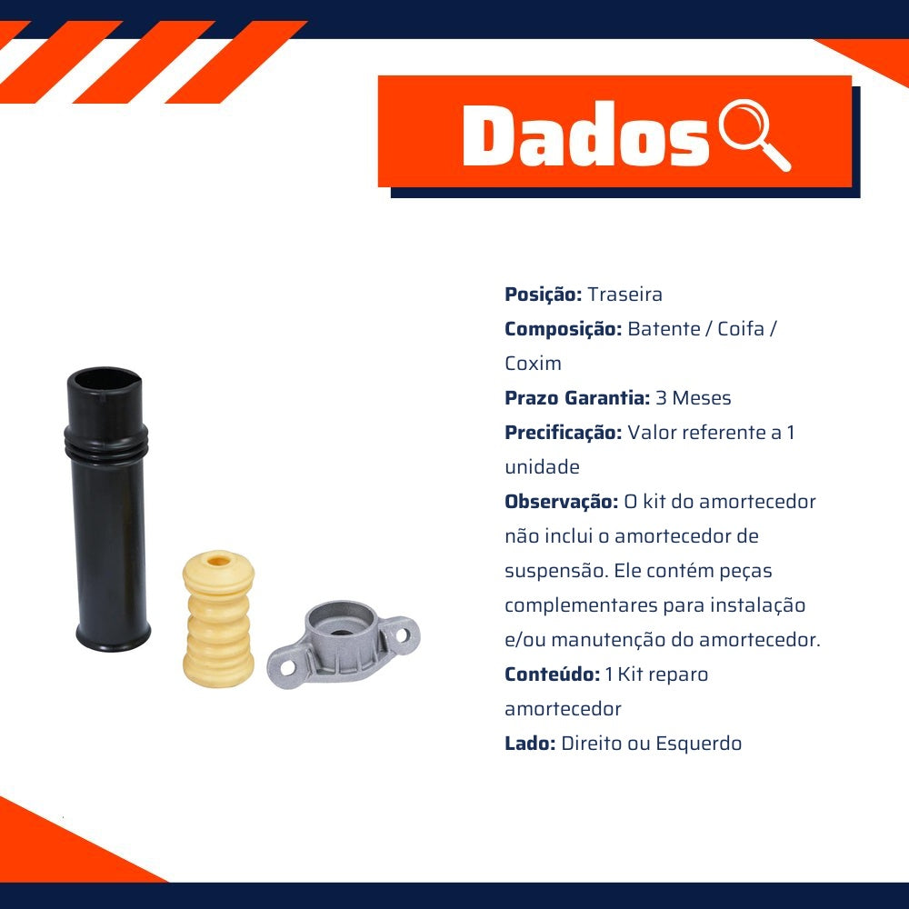 Kit Reparo Amortecedor Traseiro - Cofap - TKC17117 - (2)