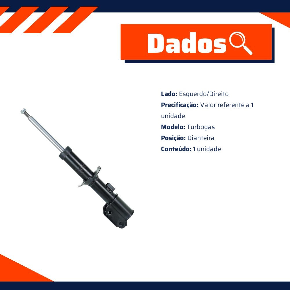 Amortecedor Dianteiro Direito ou Esquerdo da Suspensão para Chery QQ - Cofap - GP30633 - (7)