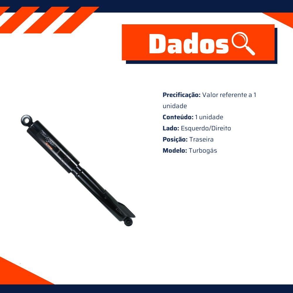 Amortecedor Traseiro Direito ou Esquerdo da Suspensão para Ford Ranger - Cofap - GL13807 - (7)