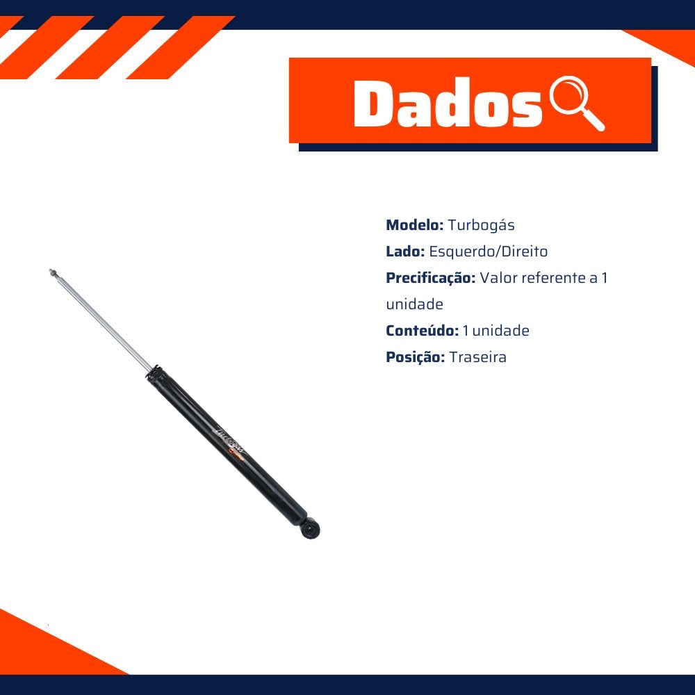 Amortecedor Traseiro Direito ou Esquerdo da Suspensão para Ford Ecosport - Cofap - GB27681 - (7)