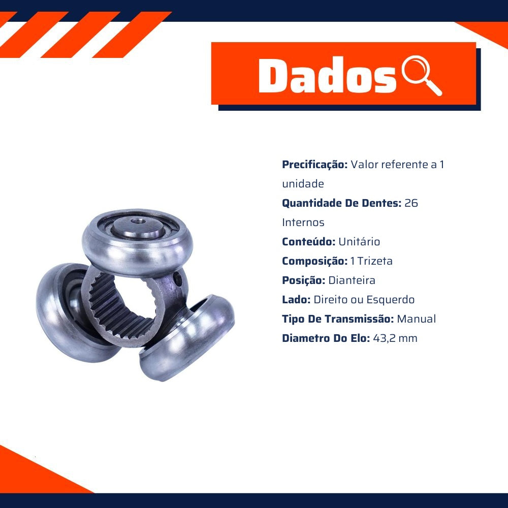 Trizeta Dianteira Câmbio Manual - Cofap - TRC03512 - (2)