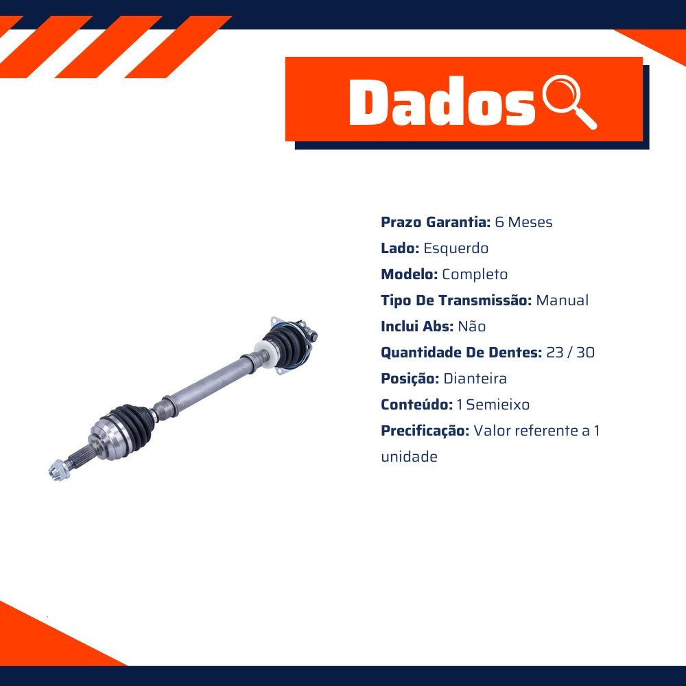 Semieixo Dianteiro Esquerdo Manual para Renault Logan e Sandero - Cofap - SEC18427 - (2)