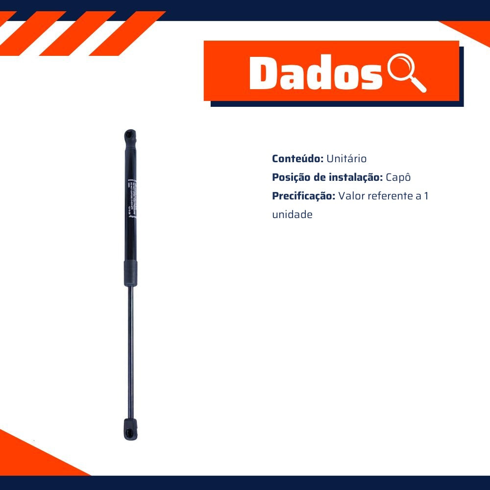 Amortecedor Mola a Gás do Capô para Hyundai Santa Fé - Cofap - MGC16688 - (2)