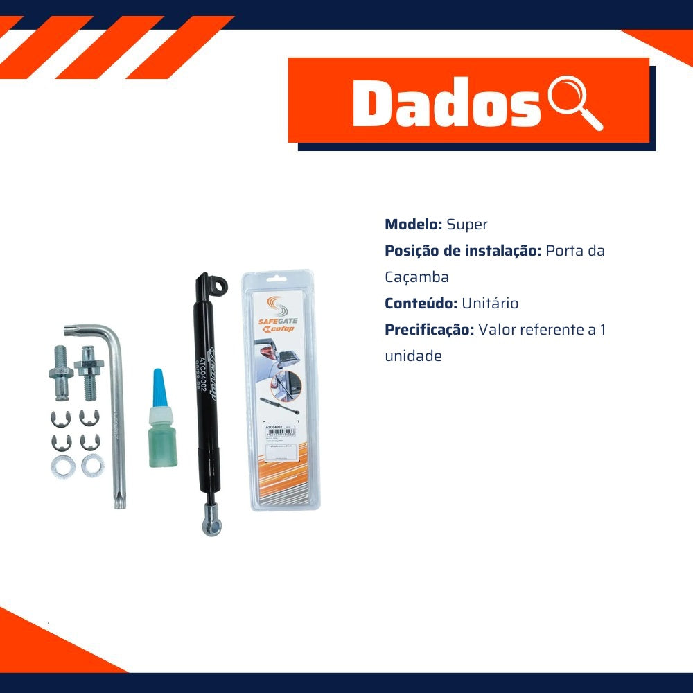 Amortecedor Mola a Gás da Porta da Caçamba para Chevrolet S10 - Cofap - ATC04002 - (2)