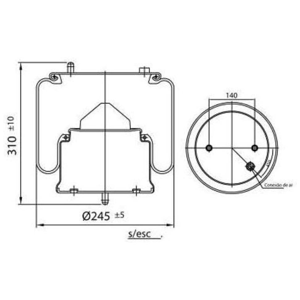 Mola Pneumática - Cofap - MPC06202 - (1)