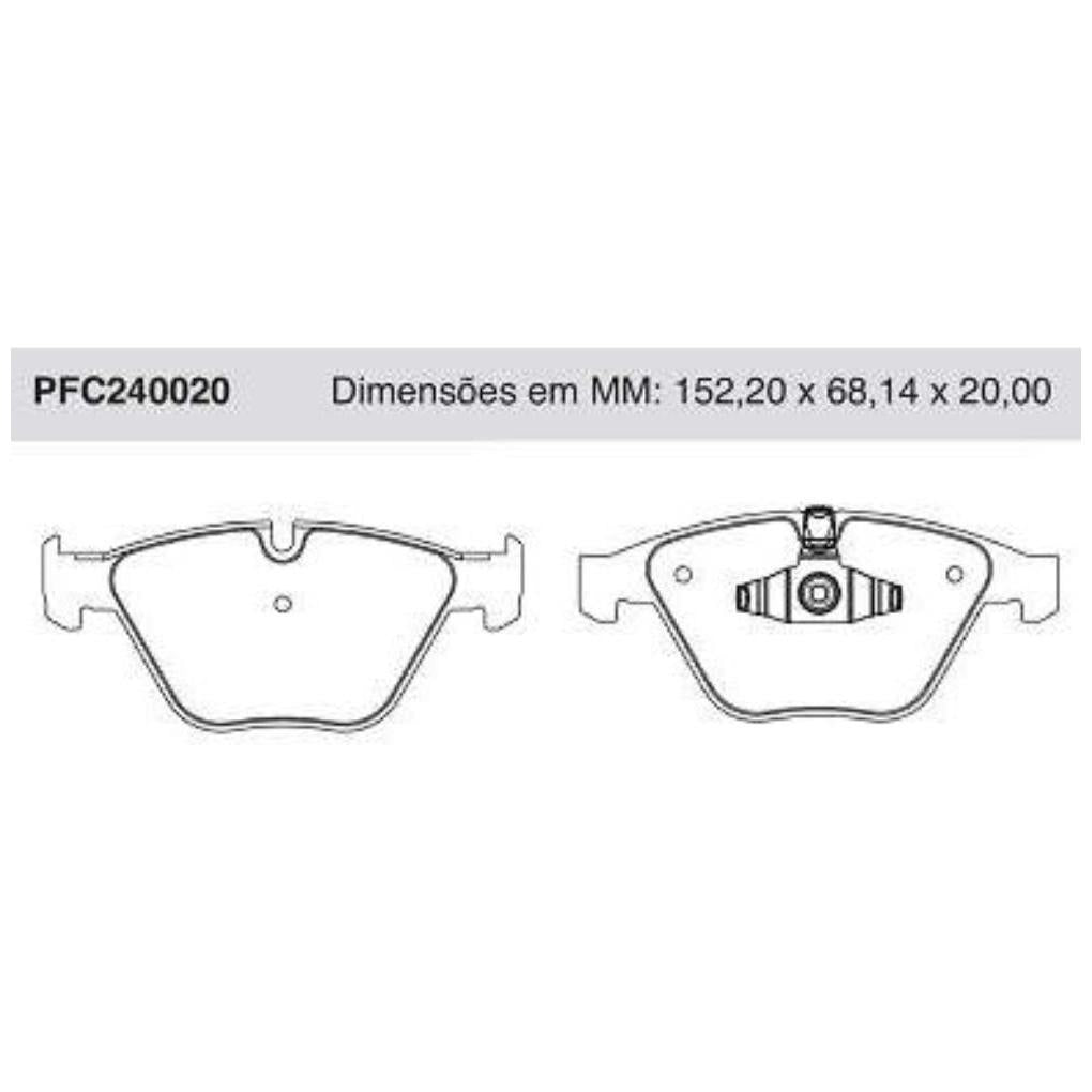 Pastilha Freio Dianteira - Cofap - PFC240020 - (1)