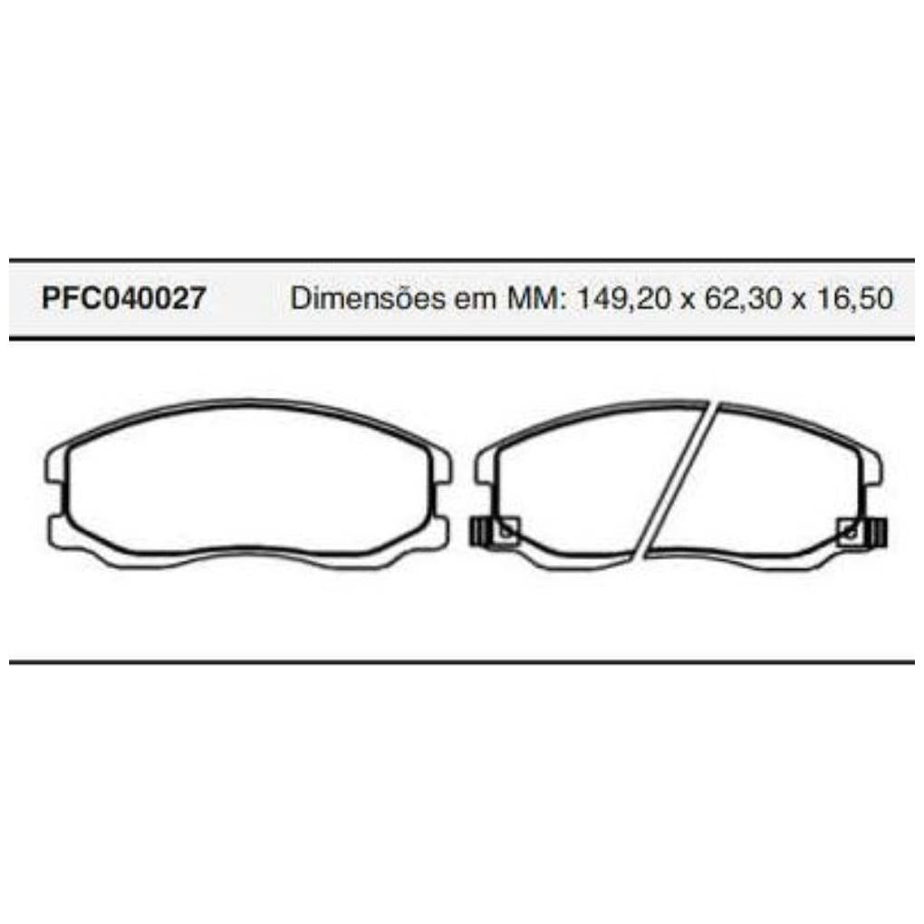 Pastilha Freio Dianteira Chevrolet Captiva - Cofap - PFC040027 - (1)