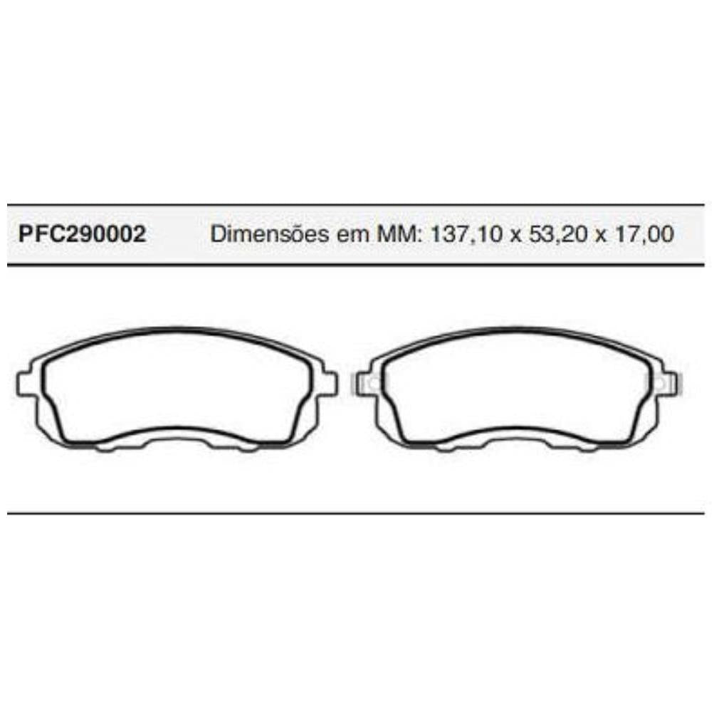 Pastilha Freio Dianteira Nissan Sentra - Cofap - PFC290002 - (1)