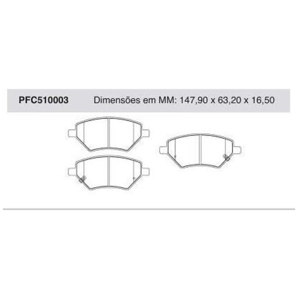 Pastilha Freio Dianteira - Cofap - PFC510003 - (1)