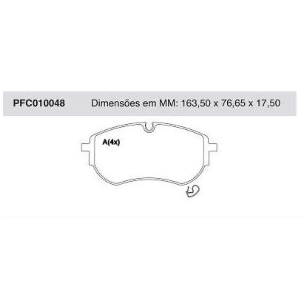 Pastilha Freio Dianteira Volkswagen Amarok - Cofap - PFC010048 - (1)