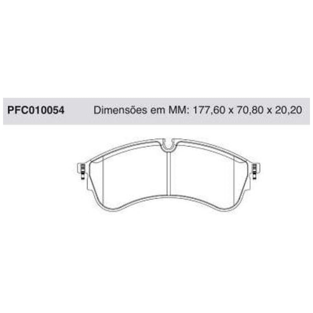 Pastilha Freio Dianteira Volkswagen Delivery - Cofap - PFC010054 - (1)