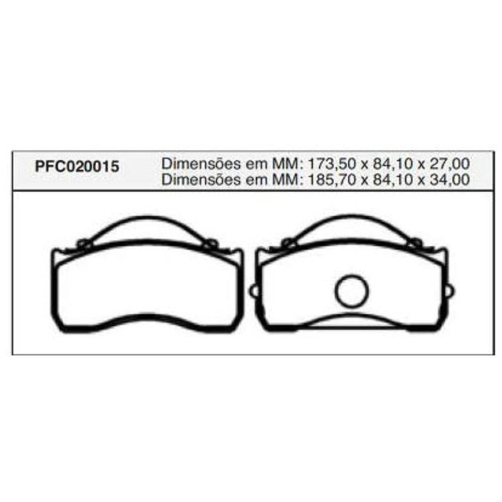 Pastilha Freio Dianteira Ou Traseira Knorr Mercedes Benz Accelo - Cofap - PFC020015 - (1)