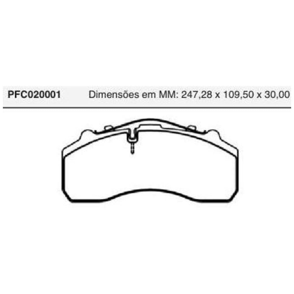 Pastilha Freio Dianteira Ou Traseira Knorr - Cofap - PFC020001 - (1)