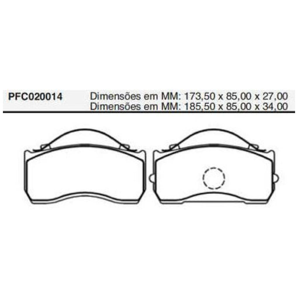 Pastilha Freio Dianteira Ou Traseira Knorr Mercedes Benz Accelo - Cofap - PFC020014 - (1)