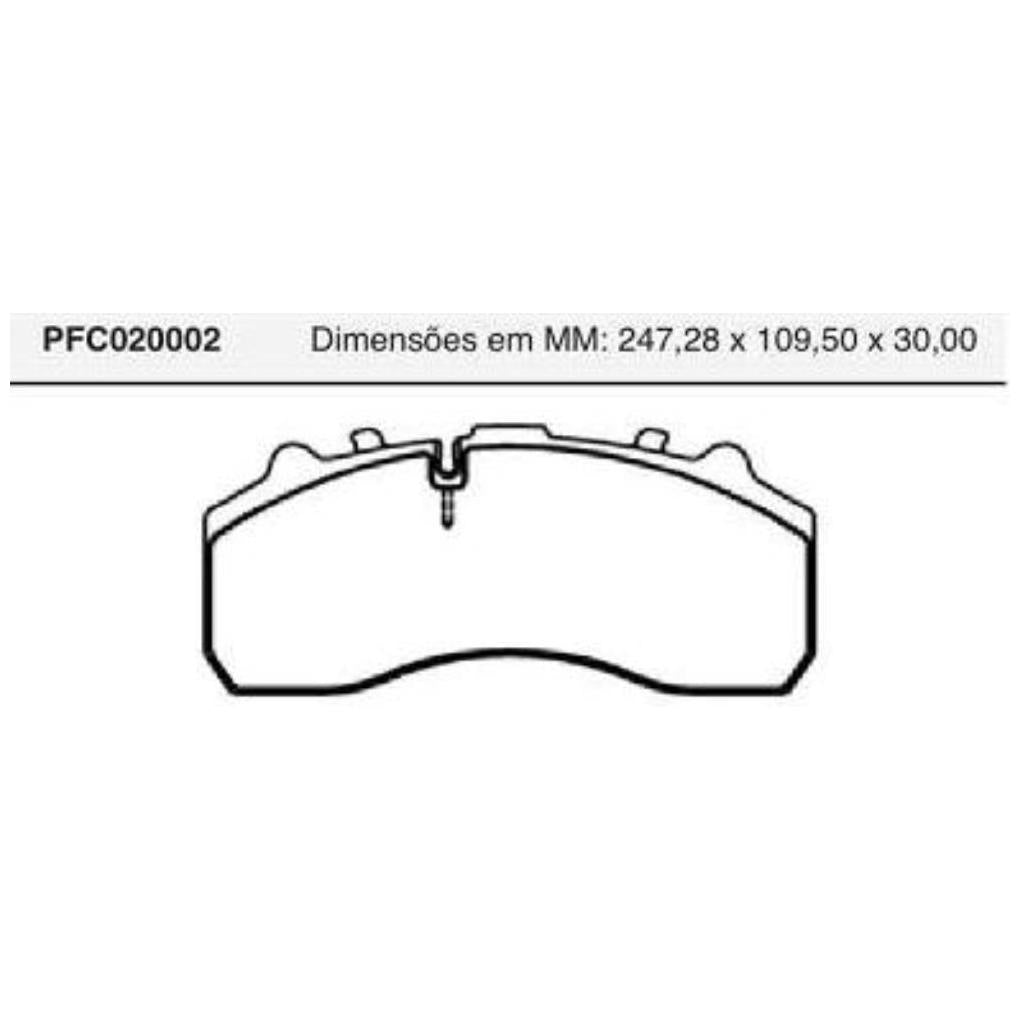 Pastilha Freio Dianteira Ou Traseira Knorr - Cofap - PFC020002 - (1)