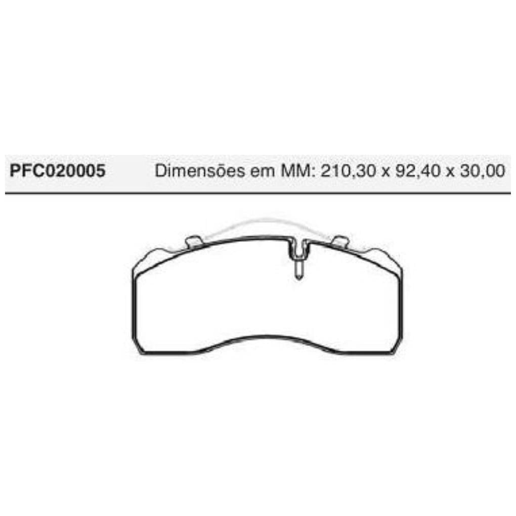 Pastilha Freio Dianteira Ou Traseira Knorr - Cofap - PFC020005 - (1)