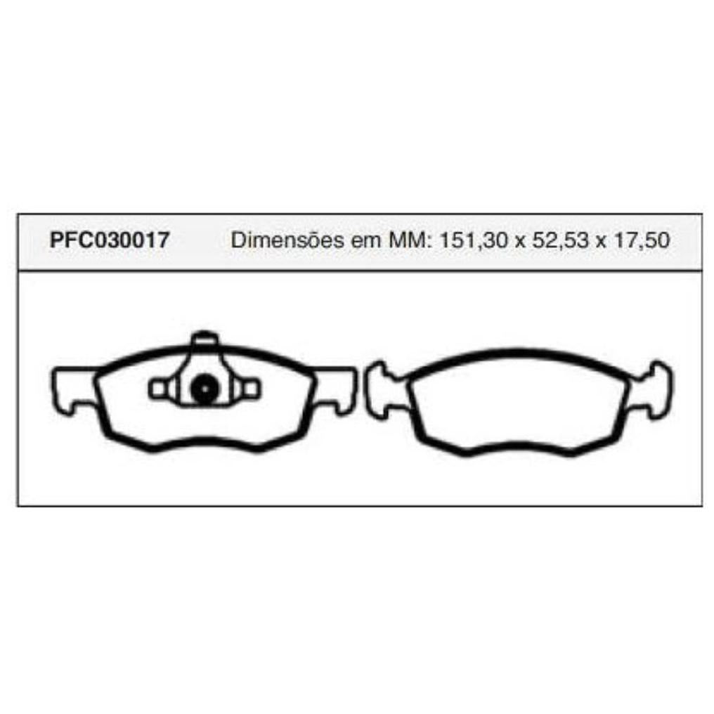 Pastilha Freio Dianteira Ou Traseira Teves - Cofap - PFC030017 - (1)