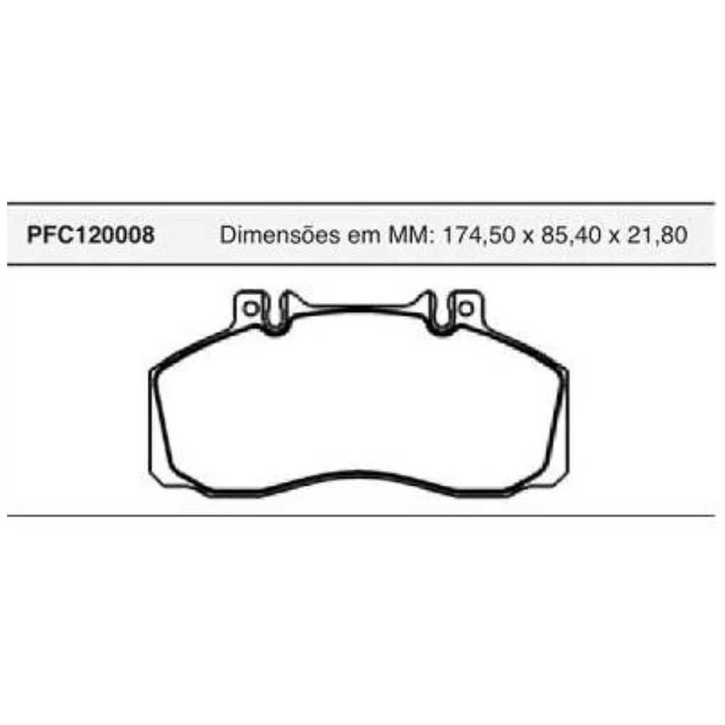 Pastilha Freio Dianteira Ou Traseira Varga - Cofap - PFC120008 - (1)
