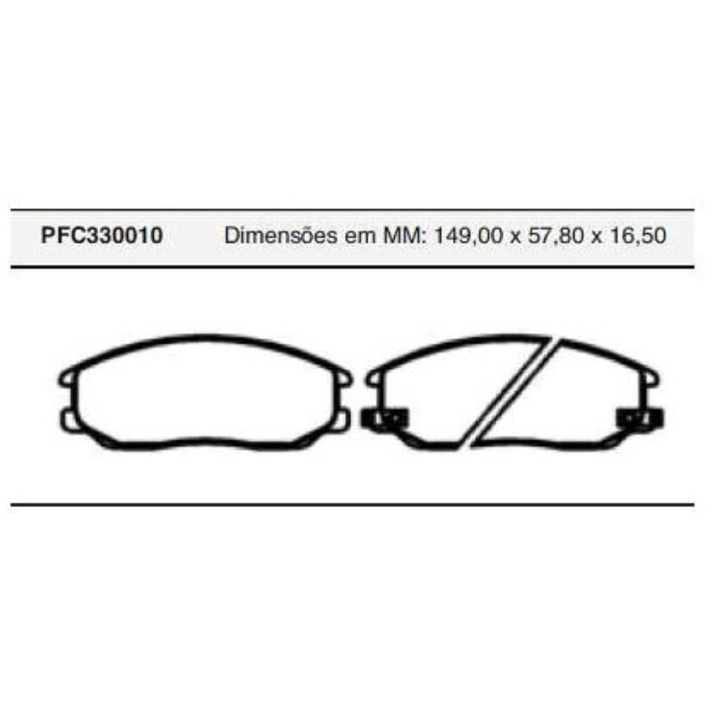 Pastilha Freio Dianteira Akebono para KIA Sorento - Cofap - PFC330010 - (1)