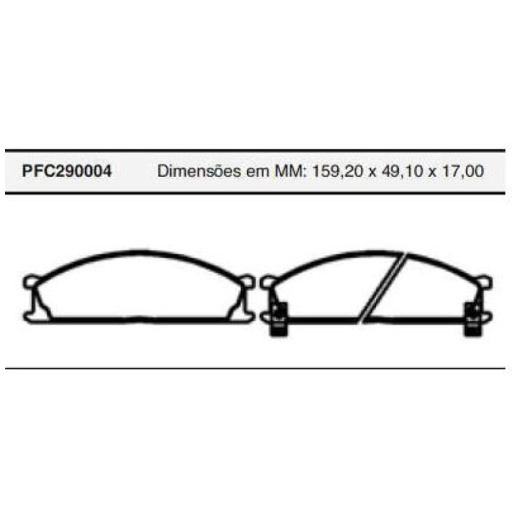 Pastilha Freio Dianteira Akebono - Cofap - PFC290004 - (1)