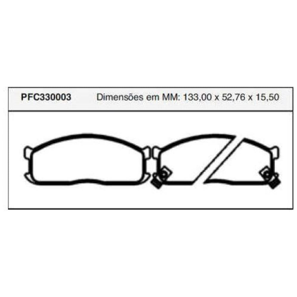 Pastilha Freio Dianteira Akebono - Cofap - PFC330003 - (1)