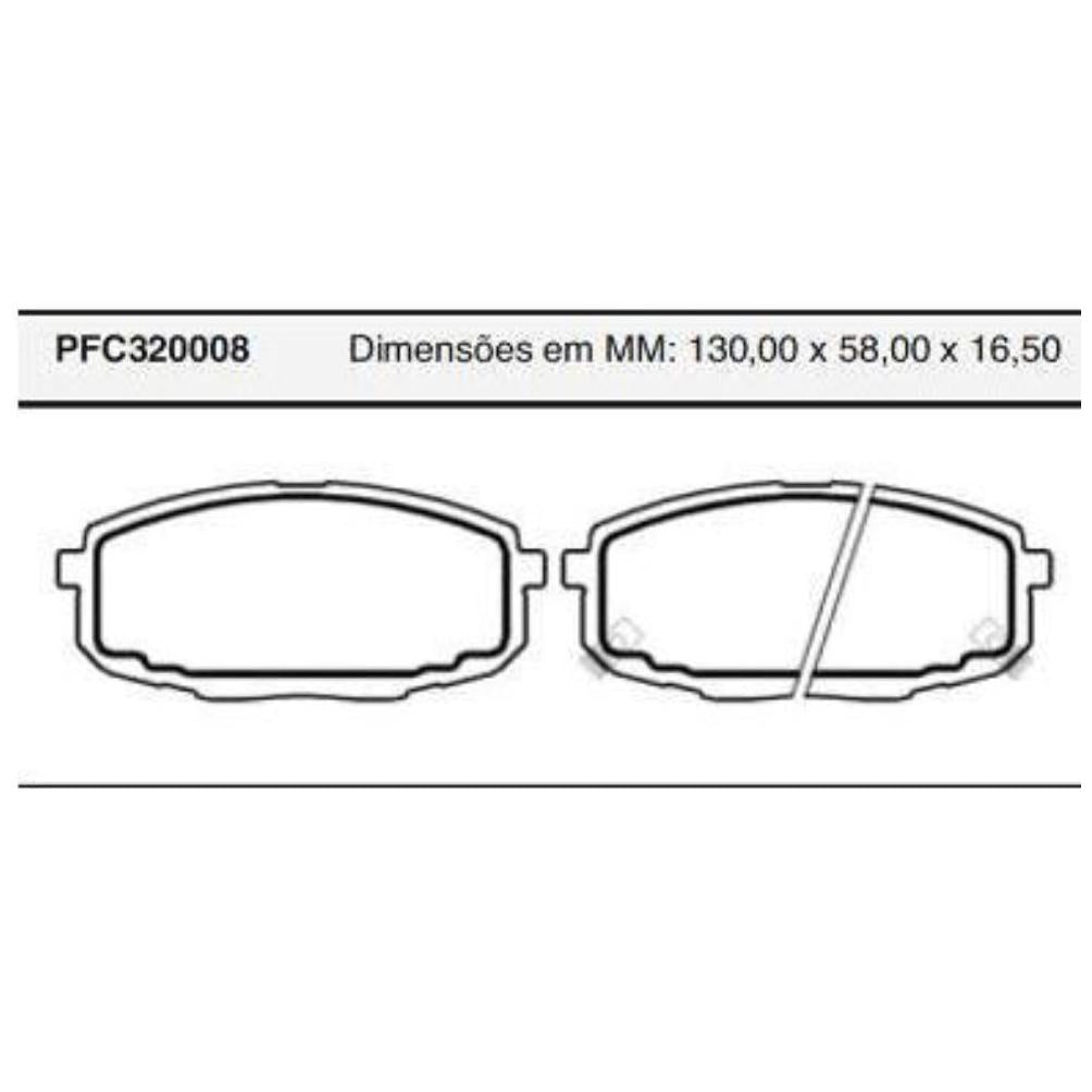 Pastilha Freio Dianteira Akebono Hyundai I30 - Cofap - PFC320008 - (1)