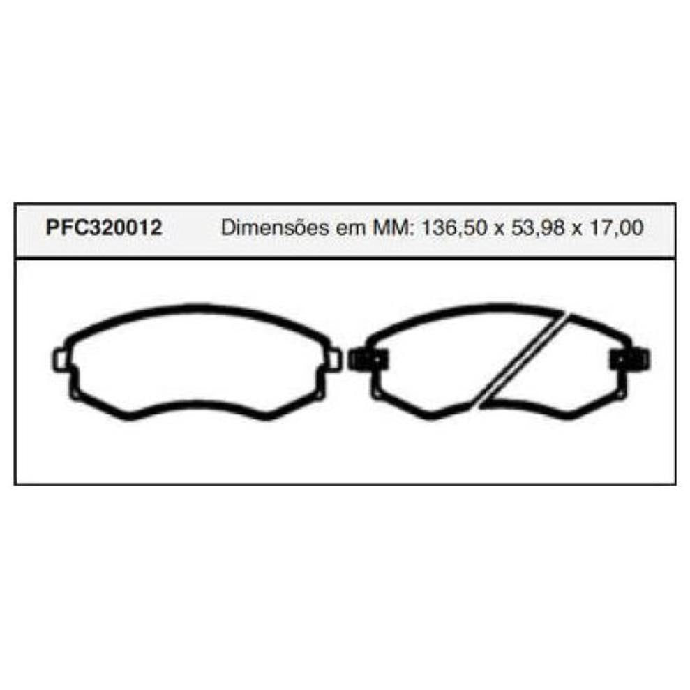 Pastilha Freio Dianteira Akebono - Cofap - PFC320012 - (1)