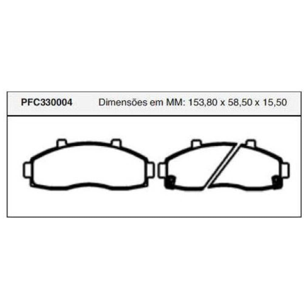 Pastilha Freio Dianteira Akebono - Cofap - PFC330004 - (1)