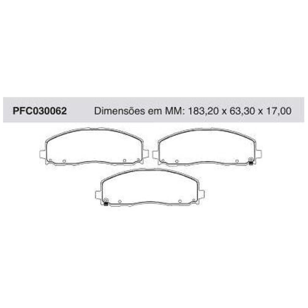 Pastilha Freio Dianteira Akebono - Cofap - PFC030062 - (1)