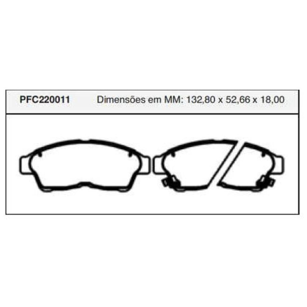 Pastilha Freio Dianteira Akebono - Cofap - PFC220011 - (1)