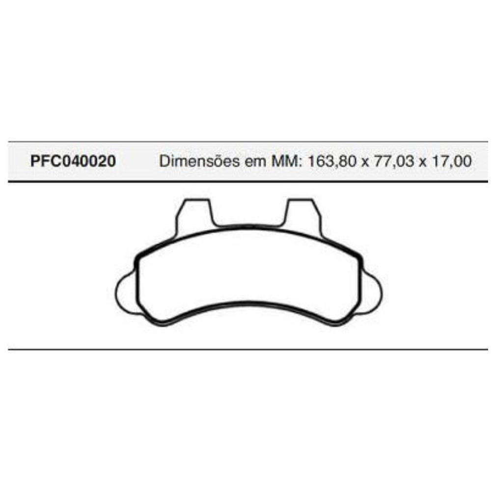 Jogo Pastilha Freio Dianteira Bendix - Cofap - PFC040020 - (1)