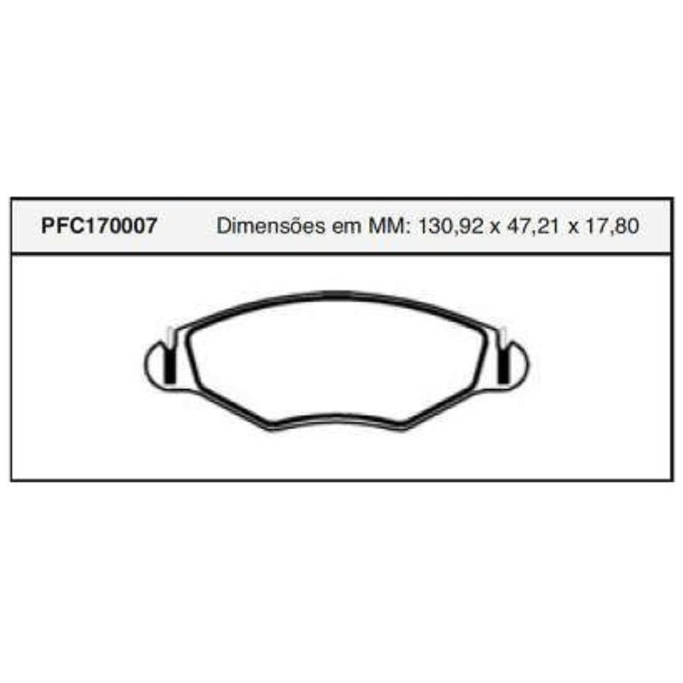 Pastilha Freio Dianteira Bosch - Cofap - PFC170007 - (1)