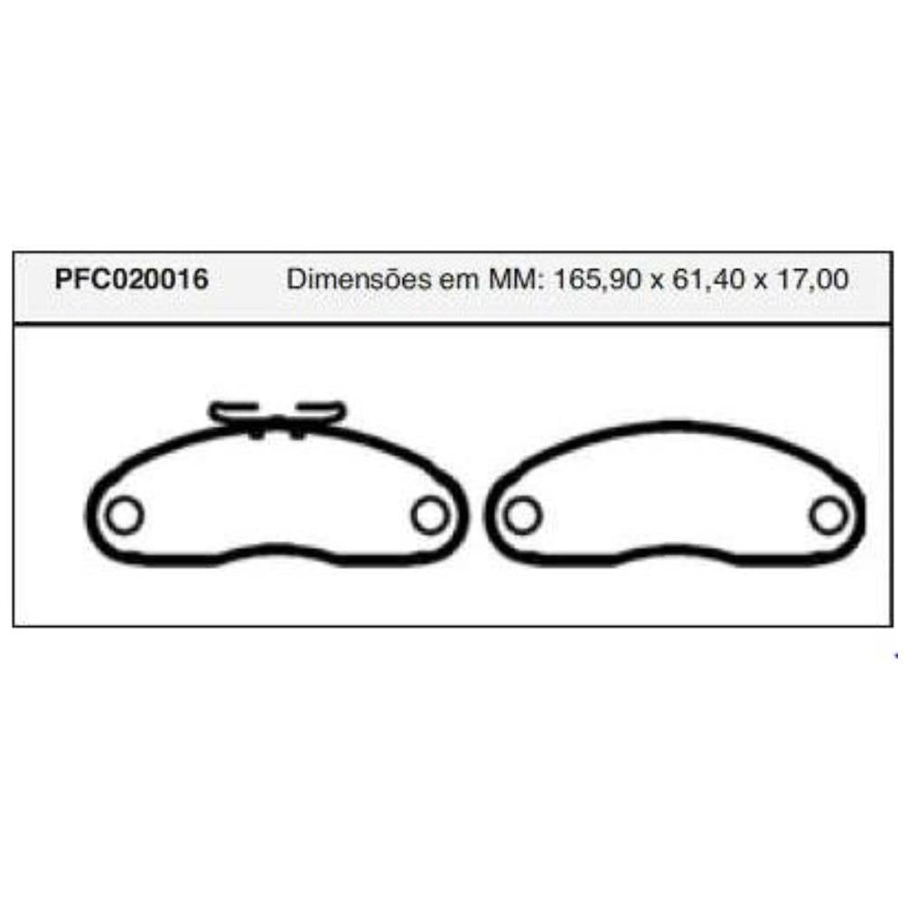 Pastilha Freio Dianteira Bendix - Cofap - PFC020016 - (1)