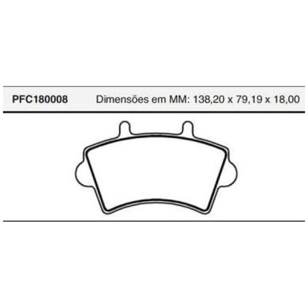 Pastilha Freio Dianteira Bosch para Renault Master - Cofap - PFC180008 - (1)