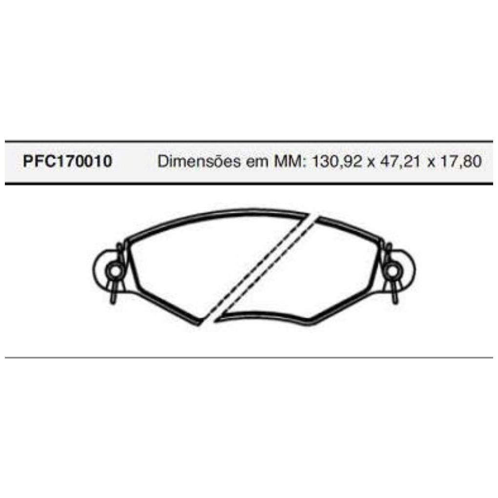 Pastilha Freio Dianteira Bosch - Cofap - PFC170010 - (1)
