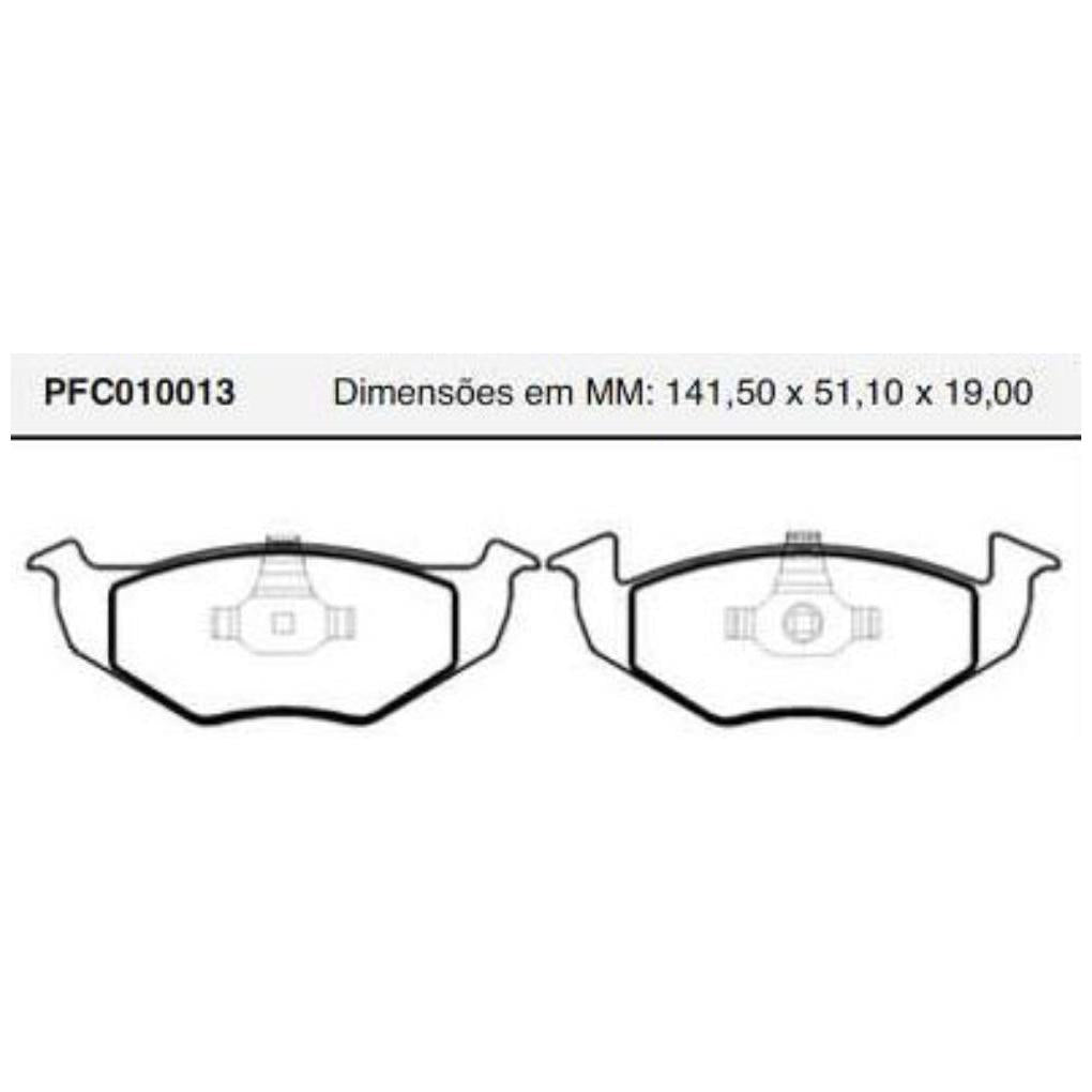 Jogo Pastilha Freio Dianteira Bosch - Cofap - PFC010013 - (1)