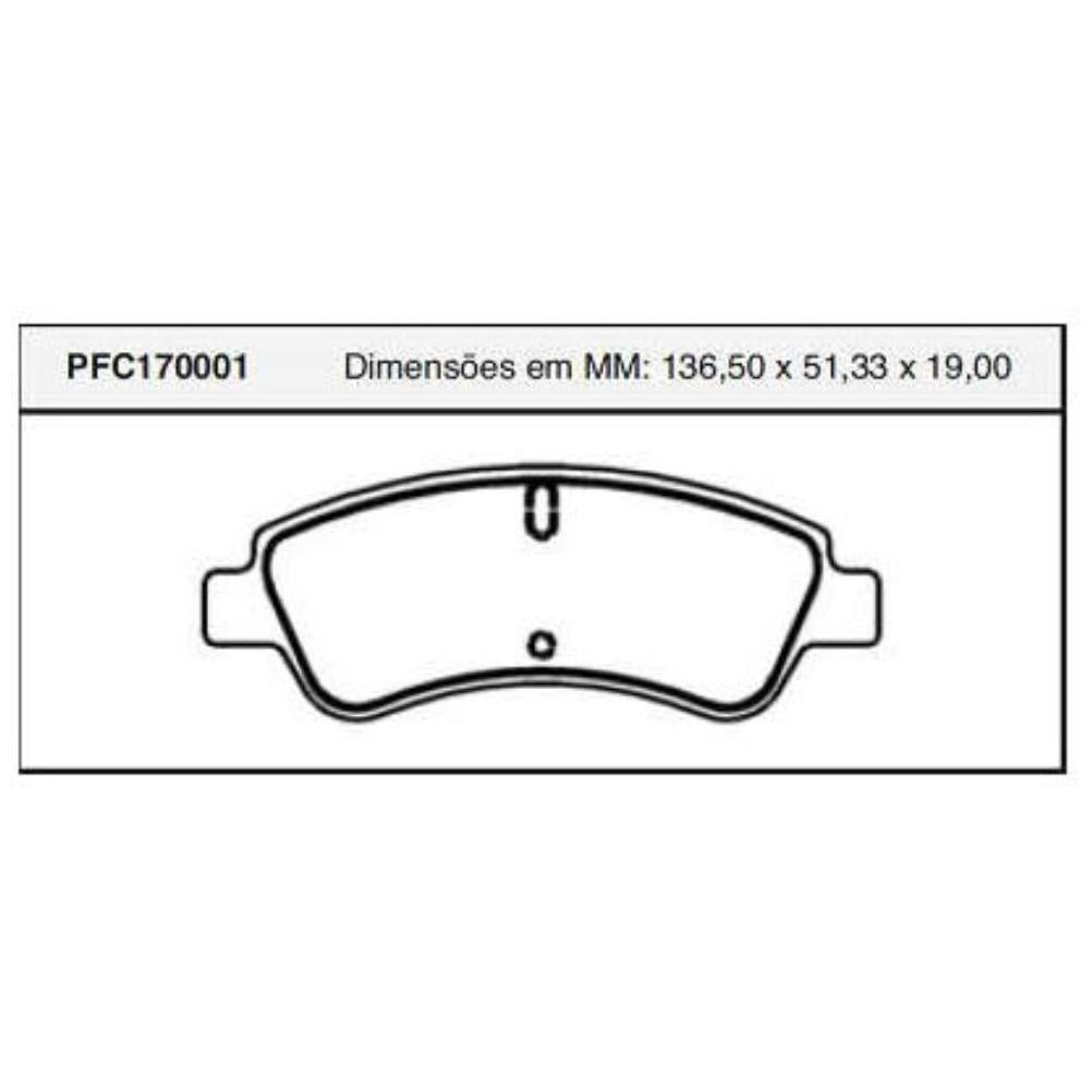 Jogo Pastilha Freio Dianteira Bosch - Cofap - PFC170001 - (1)