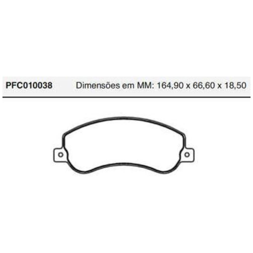 Pastilha Freio Dianteira Bosch - Cofap - PFC010038 - (1)