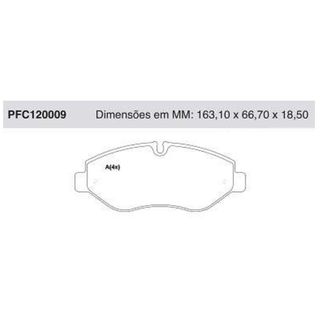 Pastilha Freio Dianteira Brembo - Cofap - PFC120009 - (1)
