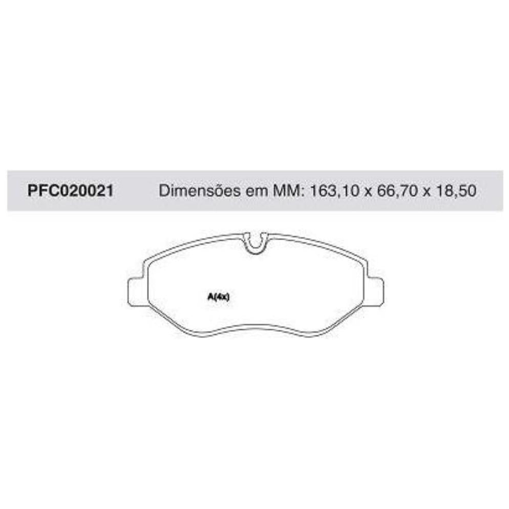 Pastilha Freio Dianteira Brembo - Cofap - PFC020021 - (1)
