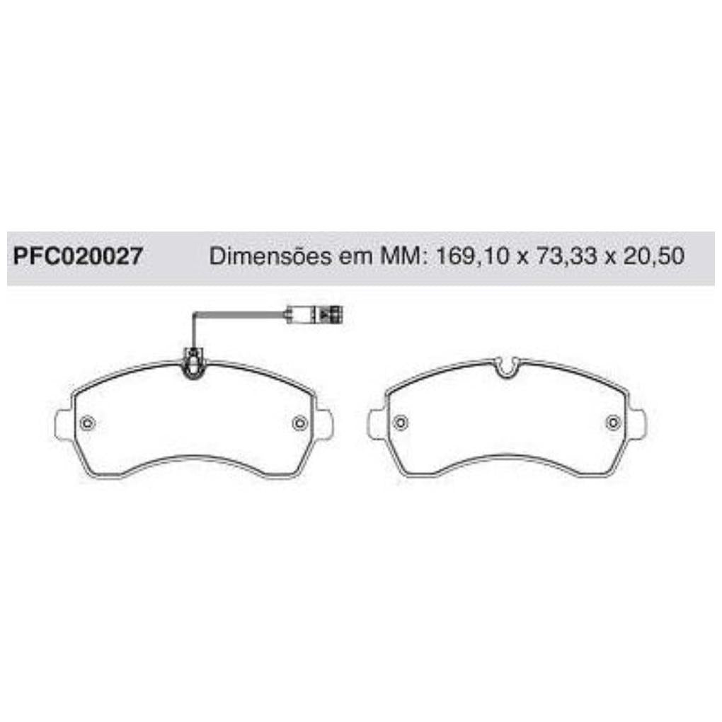 Pastilha Freio Dianteira Com Sensor - Cofap - PFC020027 - (1)