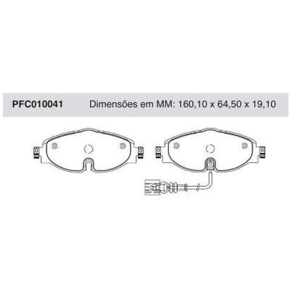 Pastilha Freio Dianteira Com Sensor Girling - Cofap - PFC010041 - (1)