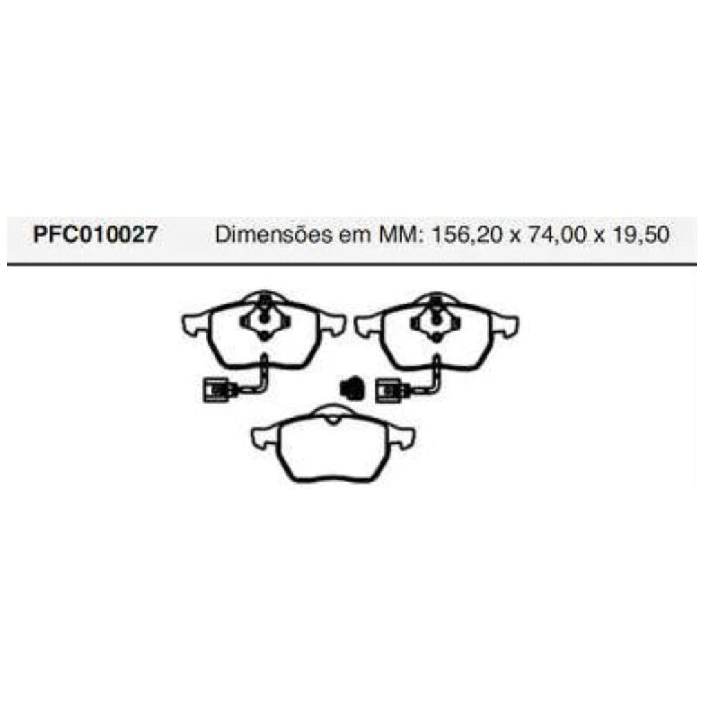 Pastilha Freio Dianteira Com Sensor Teves - Cofap - PFC010027 - (1)