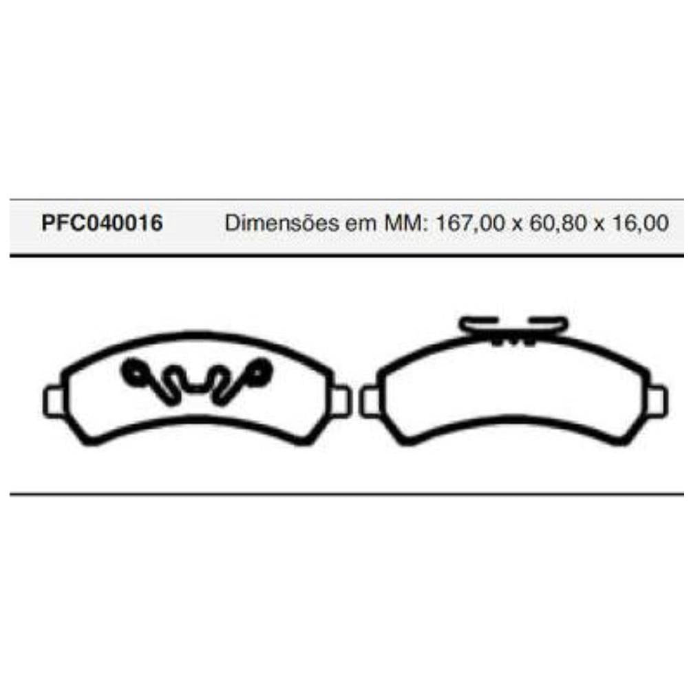 Pastilha Freio Dianteira Delphi - Cofap - PFC040016 - (1)